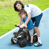 HOMCOM No Power Kids Ride on Toy Foot-to-Floor Sliding Quad for 18-36 Months, Black