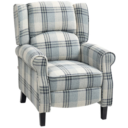 HOMCOM 160 degrees Reclining Armchair, with Footrest - Grey