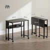 HOMCOM 80 cm Drop Leaf Writing Work Desk - Black