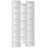 HOMCOM 21-Compartment Bookshelf - White