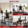 SPORTNOW Adjustable Squat Rack with Plate Holders, 300 kg Load