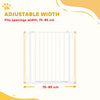 PawHut Extra Wide Dog Gate, with Door Pressure, for Doorways, Hallways, Staircases - White