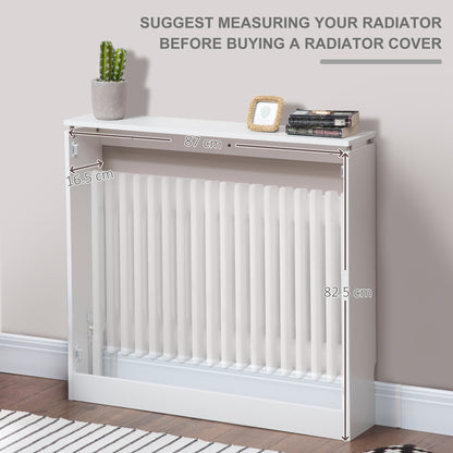 HOMCOM Radiator Cover in White