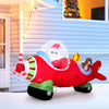 7.2 Feet Animated Inflatable Santa on Plane