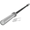 SPORTNOW 210cm Olympic Barbell Bar for 5cm Weight Plates, with Spring Clips, 19kg