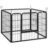 PawHut Heavy Duty Dog Playpen, 4 Panel Puppy Pen, Foldable Dog Kennel Both Indoor Outdoor Use Collapsible Design 82L x 82W x 60H (cm)