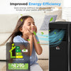 HOMCOM 7000 BTU 4-In-1 Portable Air Conditioner Unit Cooling Dehumidifying Ventilating  for Room up to 26mÂ², with Fan, Remote, 24H Timer, Window Mount Kit, R290, A Energy Efficiency