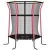 HOMCOM Kids Trampoline Mini Bouncer with Enclosure Safety Net For Ages 3-10 Years - Pink