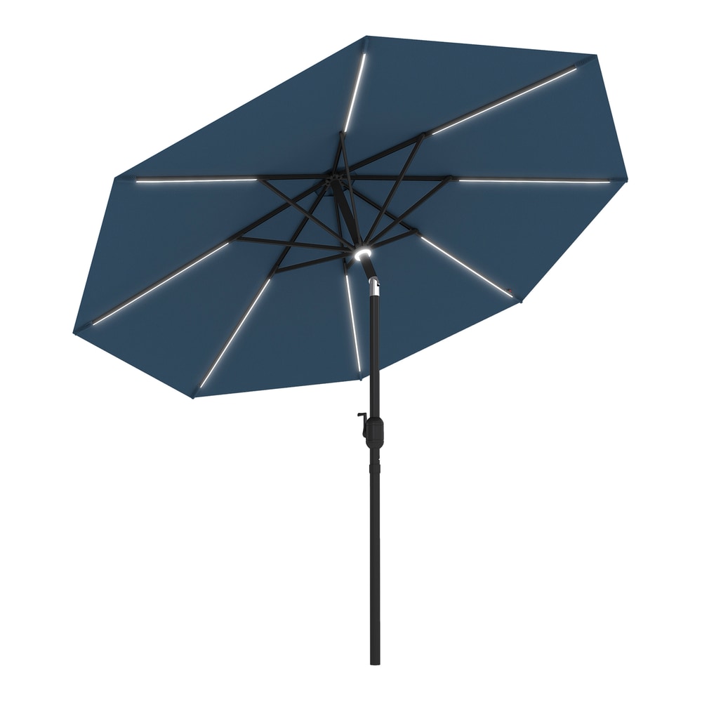 Outsunny 2.7m Garden Parasol in Blue