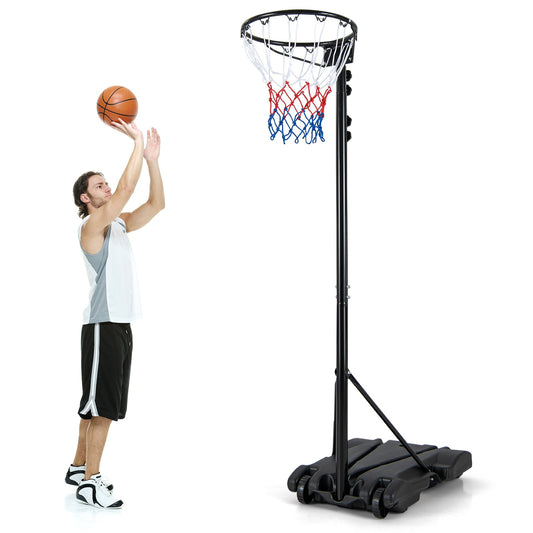 8.5-10 FT Adjustable Basketball Goal with fillable base for kids teenagers adults