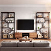 8-Tier Bookshelf Tall Etagere Bookcase with Open Storage Shelves-Brown