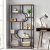 8-Tier Bookshelf Tall Etagere Bookcase with Open Storage Shelves-Brown