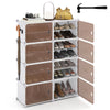 8 Tier Shoe Storage Cabinet with Removable Shelves