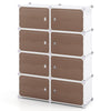 8 Tier Shoe Storage Cabinet with Removable Shelves