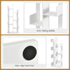 8-Tiers Floor Standing Tree Shaped Bookshelf-White