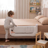 80 cm Long Adjustable Baby Bed Rail Guard with Extra Buckle-White