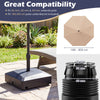 80 kg Fillable Mobile Umbrella Base with 4 Wheels-Black