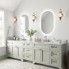 80 x 50 CM Lighted Mirror for Bathroom Wall Backlit Shatterproof Mirror