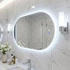 80 x 50 CM Lighted Mirror for Bathroom Wall Backlit Shatterproof Mirror