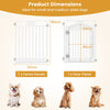 8-Panel 80CM Tall Plastic Dog Panel-White