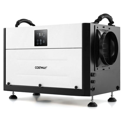 80L/Day Crawl Space Dehumidifier Commercial Dehumidifier with 3 Modes-Black