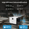 80L/Day Crawl Space Dehumidifier Commercial Dehumidifier with 3 Modes-Black