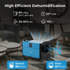 80L/Day Crawl Space Dehumidifier Commercial Dehumidifier with 3 Modes-Blue