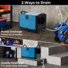 80L/Day Crawl Space Dehumidifier Commercial Dehumidifier with 3 Modes-Blue