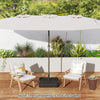 80 kg Patio Umbrella Base with 2 Sandbags and Dust-proof Cover