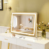 80 x 55 CM Large Vanity Mirror with Touch Control and 3-Color Lighting Mode-White