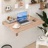 80 x 60 cm Wall Mounted Folding Table Drop-Leaf Floating Writing Desk-Coffee