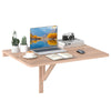 80 x 60 cm Wall Mounted Folding Table Drop-Leaf Floating Writing Desk-Coffee