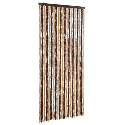vidaXL Insect Curtain Beige and Light Brown 90x220 cm Chenille 2