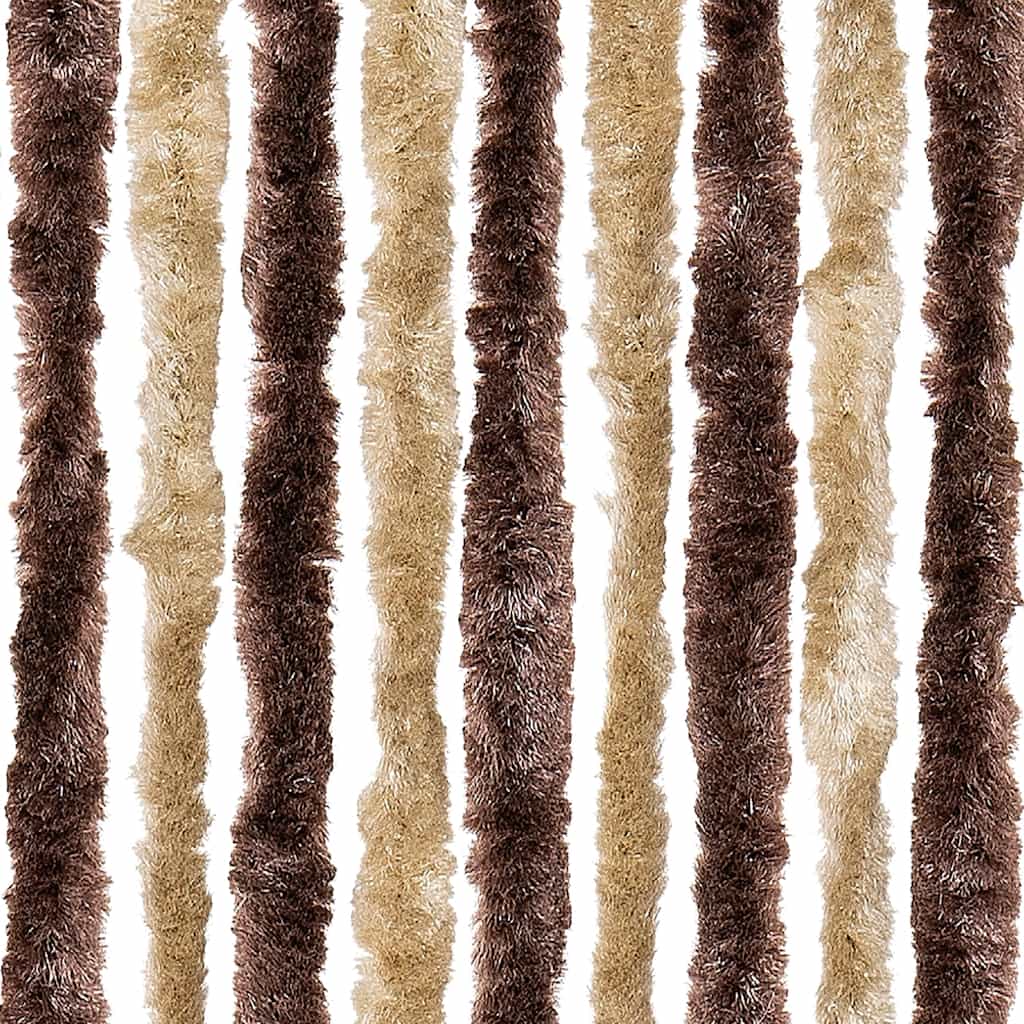 vidaXL Insect Curtain Beige and Light Brown 90x220 cm Chenille 6