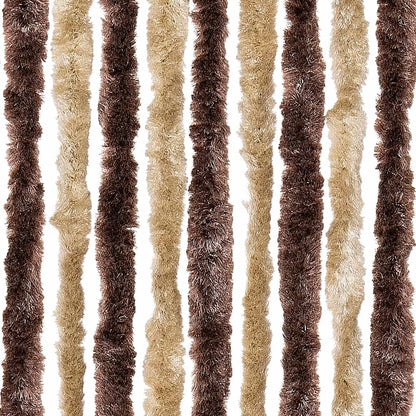 vidaXL Insect Curtain Beige and Light Brown 90x220 cm Chenille 6