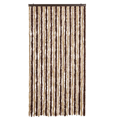 vidaXL Insect Curtain Beige and Light Brown 100x220 cm Chenille 3