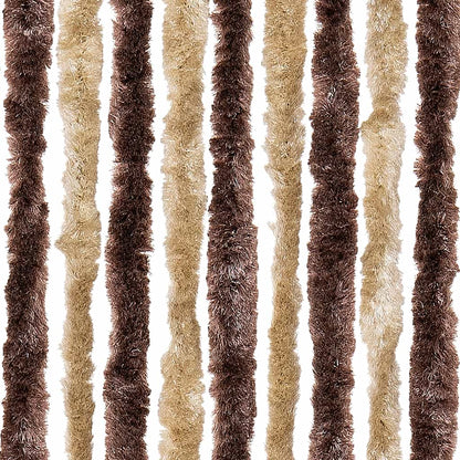 vidaXL Insect Curtain Beige and Light Brown 100x220 cm Chenille 6
