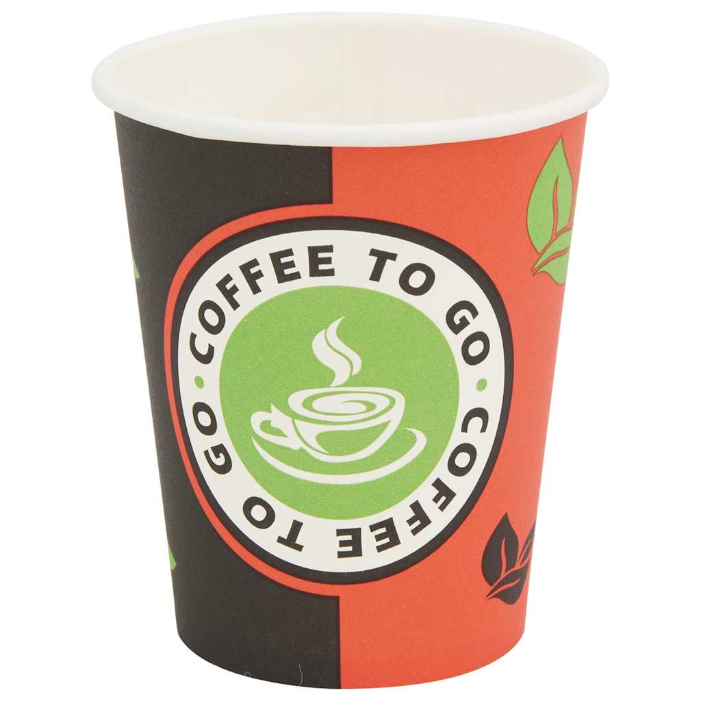 30085 vidaXL 1000 pcs Disposable Coffee Cups Paper 240 ml (8 oz) 3
