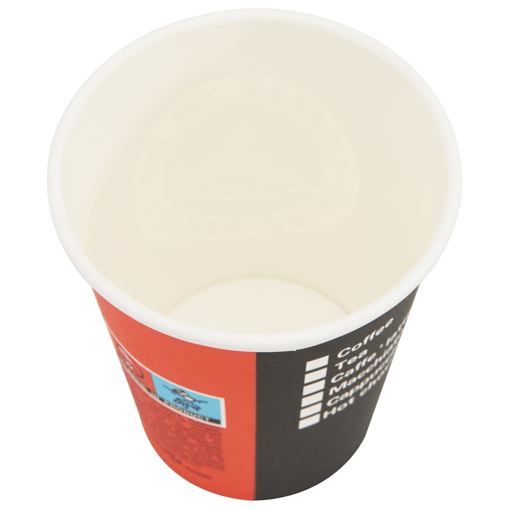 30085 vidaXL 1000 pcs Disposable Coffee Cups Paper 240 ml (8 oz) 6