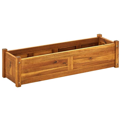 42566 vidaXL Garden Raised Bed Acacia Wood 100x30x25 cm 2