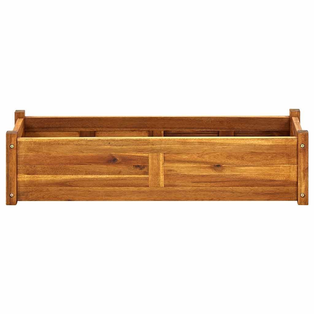 42566 vidaXL Garden Raised Bed Acacia Wood 100x30x25 cm 4