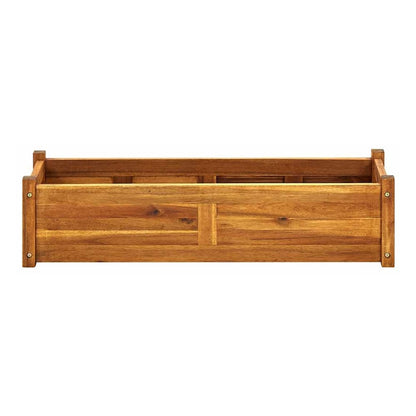 Garden Raised Bed Acacia Wood 100 cm 30 cm
