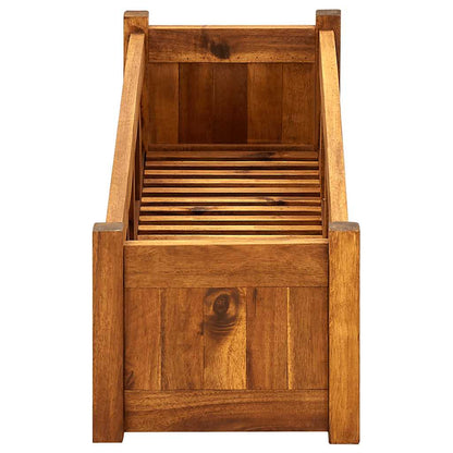 42566 vidaXL Garden Raised Bed Acacia Wood 100x30x25 cm 5