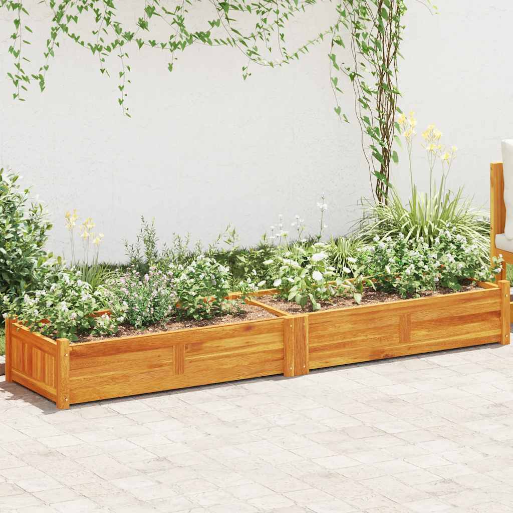 Garden Raised Bed Acacia Wood 200 cm 50 cm