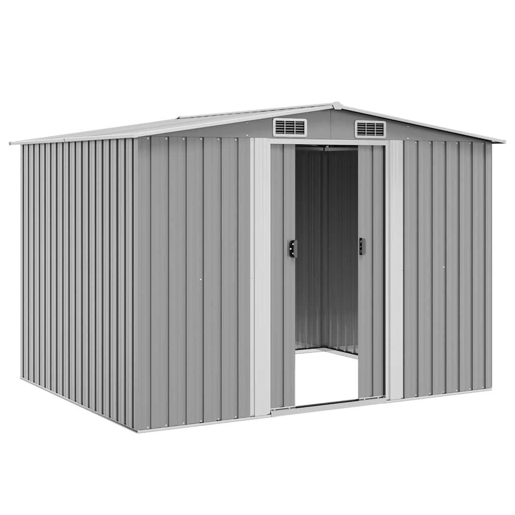 vidaXL Garden Shed | Grey | Galvanised Steel | Large | Garden Shed | Rectangular 4