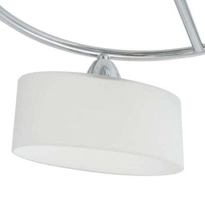 vidaXL Ceiling Lamp | Chrome, White | Glass, Metal | Medium | Ceiling Lamp 4