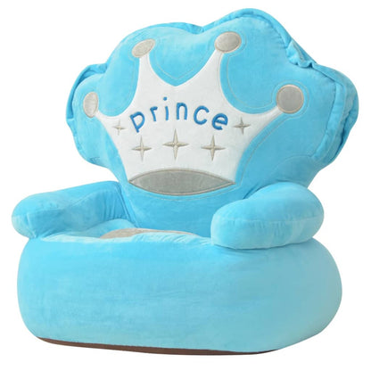 vidaXL Kids' Chair | Blue | Polyester plush | 52 x 48 x 50 cm | Great Design 1