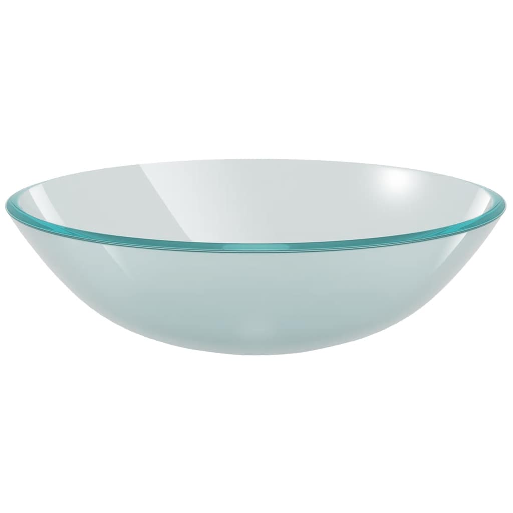vidaXL Basin Tempered Glass 42 cm Frosted 2