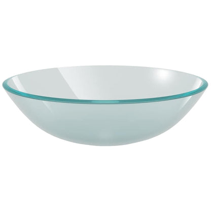 vidaXL Basin Tempered Glass 42 cm Frosted 2