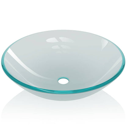 vidaXL Basin Tempered Glass 42 cm Frosted 3
